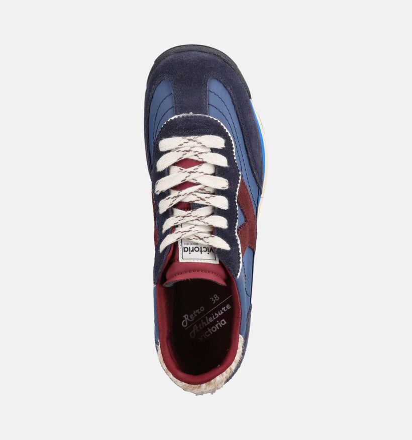 Victoria Baskets en Bleu fonc&eacute; pour femmes (378886) - pour semelles orthop&eacute;diques