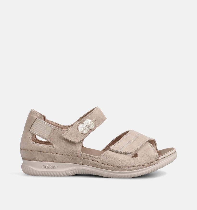 Rieker Beige Sandalen voor dames (370391) - geschikt voor steunzolen
