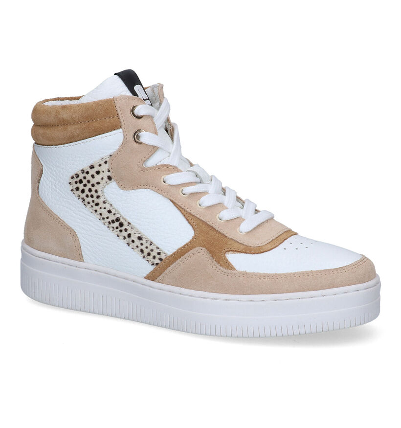 Maruti Mona Baskets Hautes en Blanc pour femmes (307891) - pour semelles orthopédiques