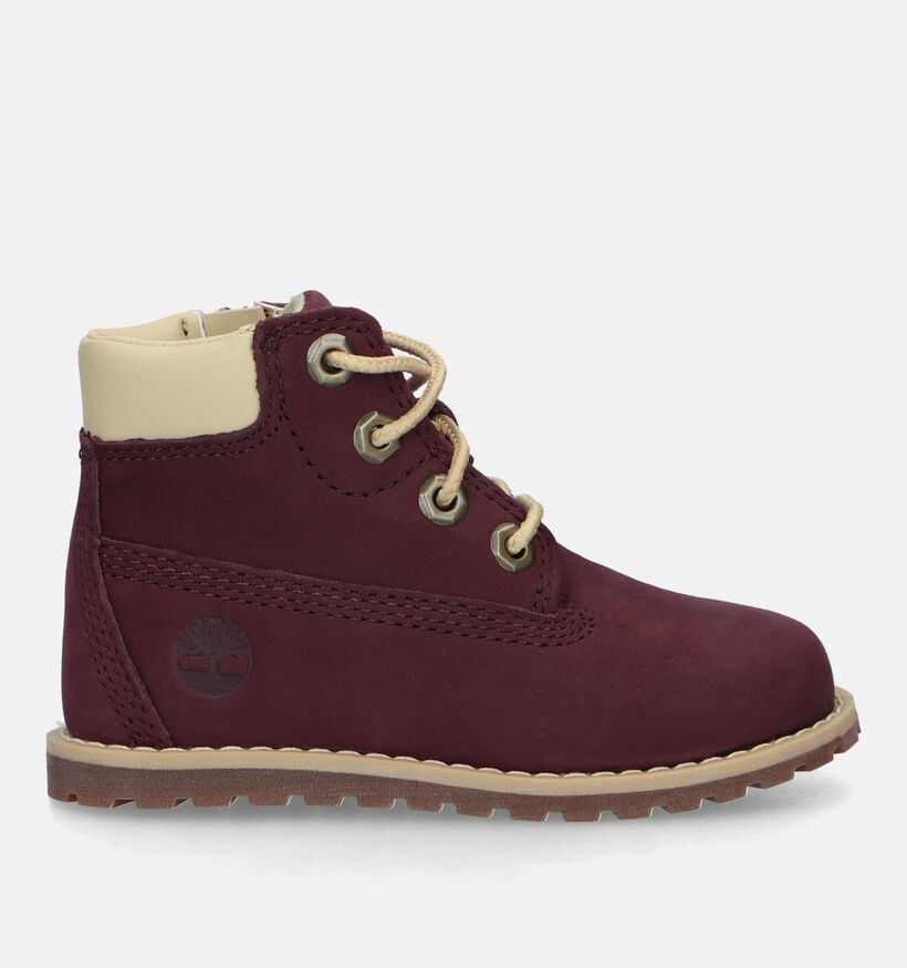 Timberland Pokey Pine 6IN BOOT Chaussures pour bébé en Bordeaux pour filles, garçons (329090) - pour semelles orthopédiques