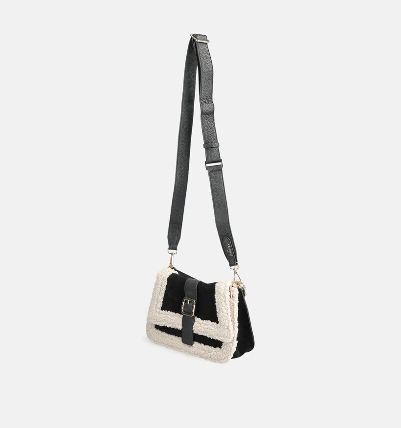 Crinkles Sac &agrave; bandouli&egrave;re en Noir pour femmes (381719)