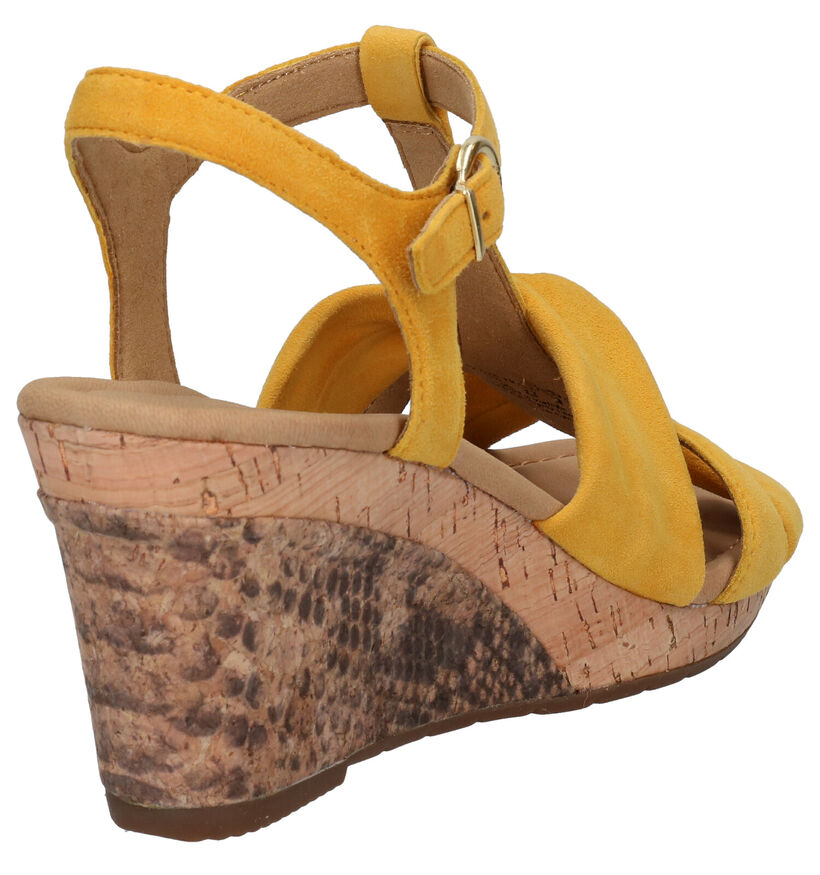 Gabor Sandales en Jaune en nubuck (271733)