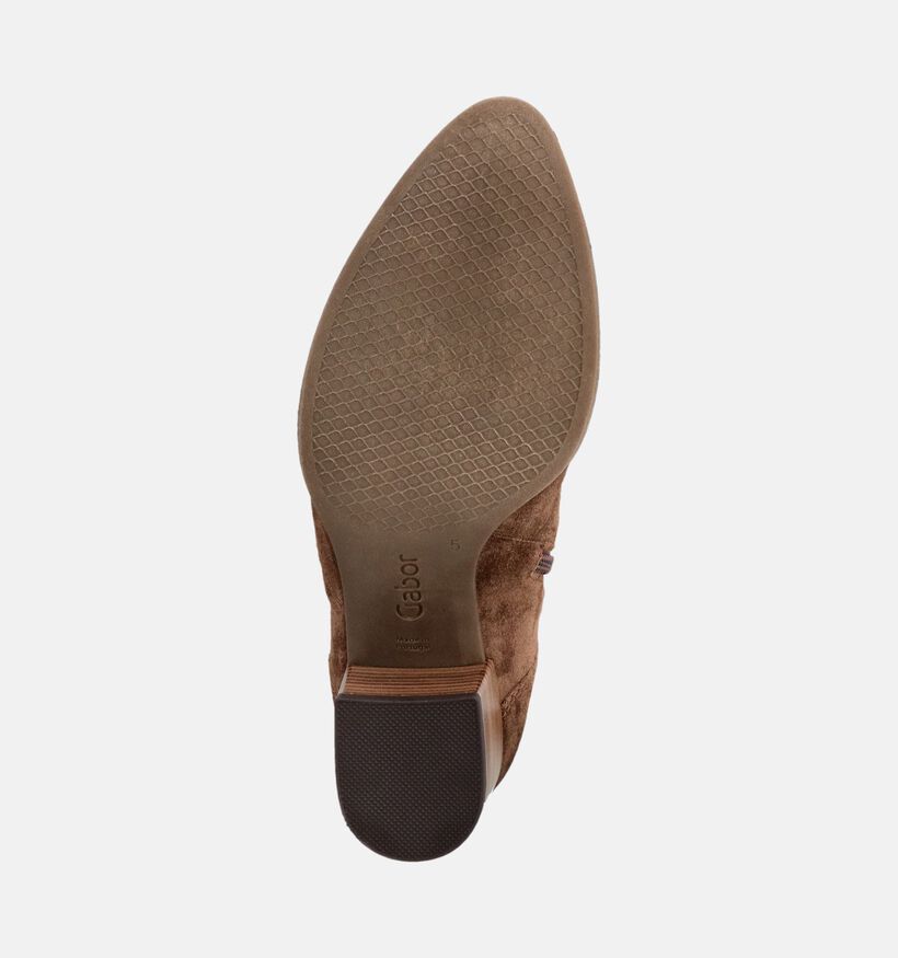 Gabor Comfort Camel Laarzen met Hak voor dames (380082) - geschikt voor steunzolen