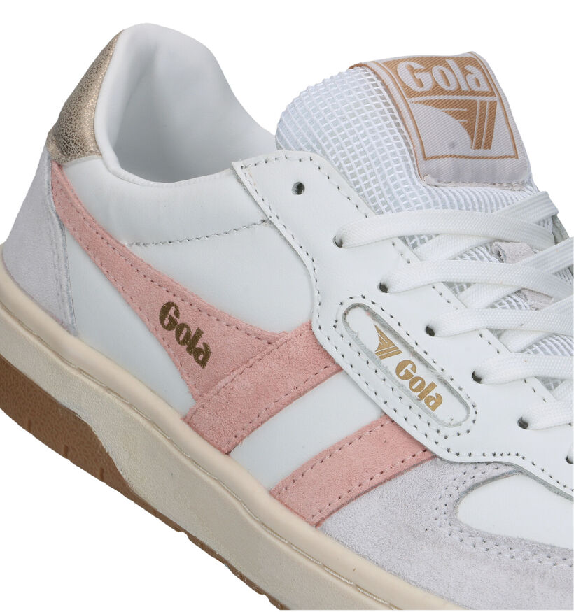 Gola Hawk Witte Sneakers voor dames (336886) - geschikt voor steunzolen