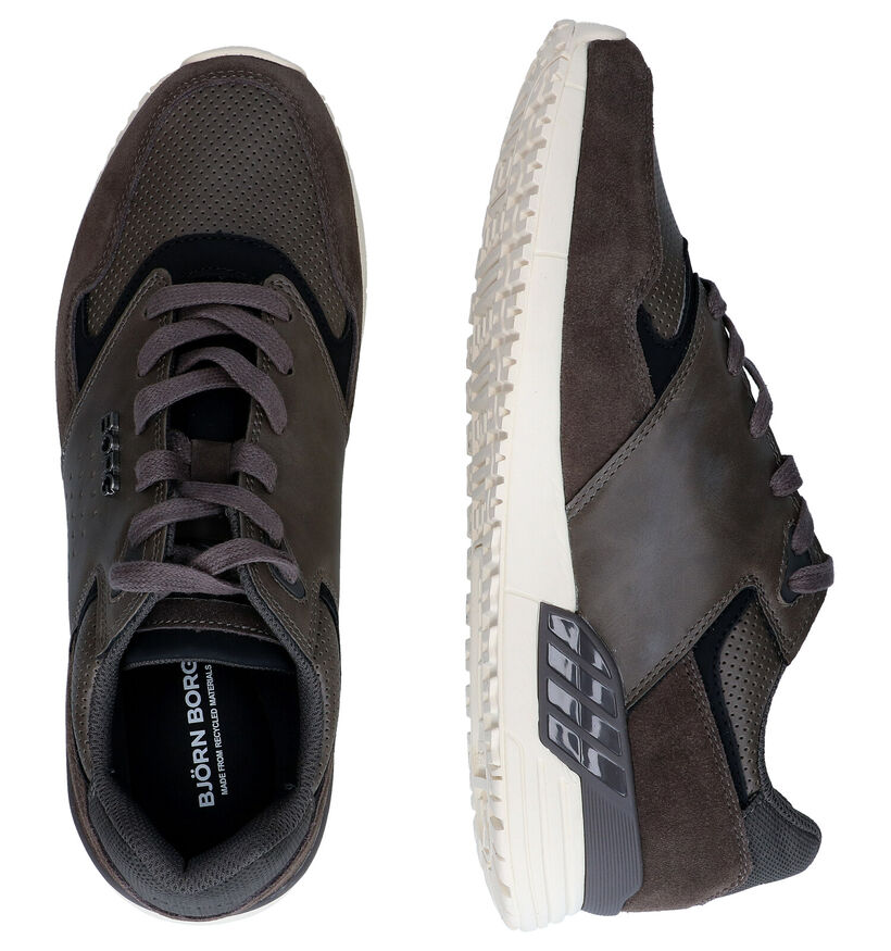 Björn Borg Chaussures à lacets en Gris foncé en simili cuir (294605)