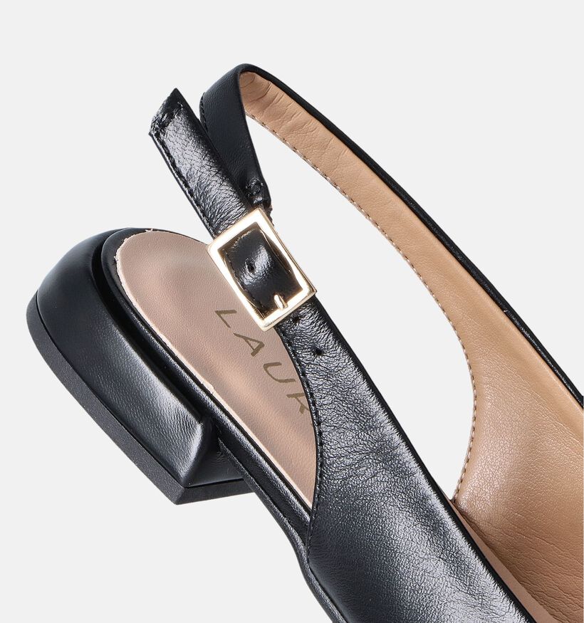 Laurent David Zwarte Slingback Ballerina's met Strik voor dames (357634)