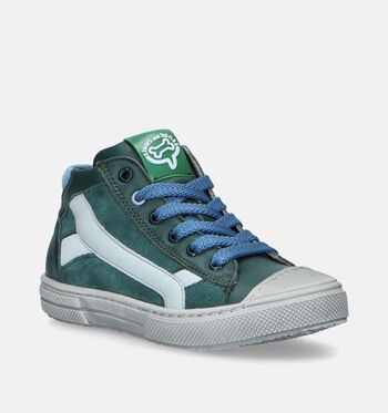 STONES and BONES Hoge schoenen Cognac/Blauw/Groen