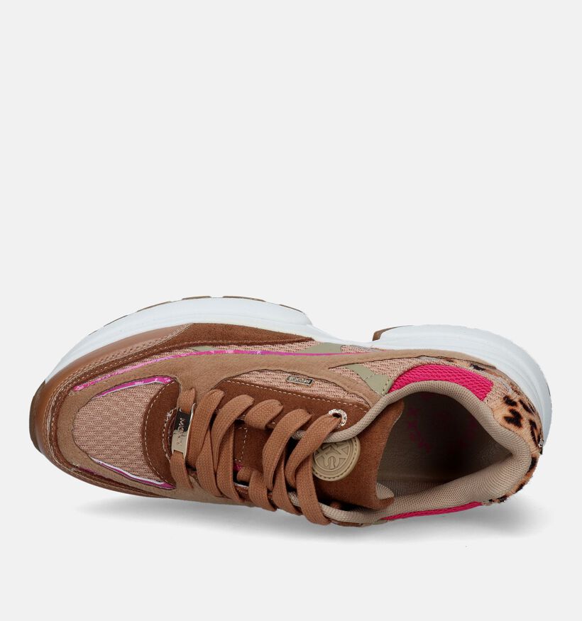 Mexx Moala Camel Sneakers voor dames (328107) - geschikt voor steunzolen