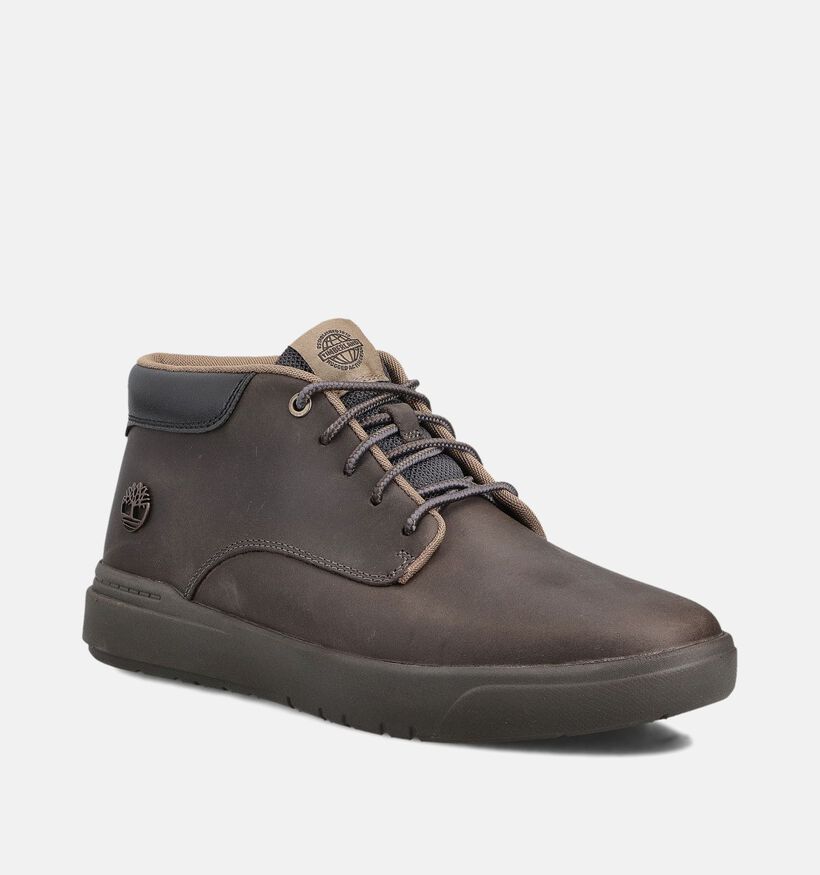 Timberland Seneca Bay Mid Grijze Veterschoenen voor heren (360334) - geschikt voor steunzolen