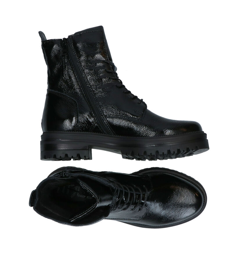 Mjus Boots à lacets en Noir en cuir (297882)