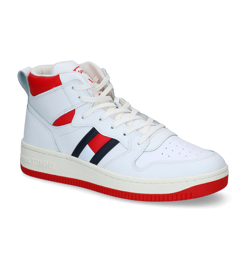 Tommy Hilfiger Baskets montantes en Blanc en cuir (296043)