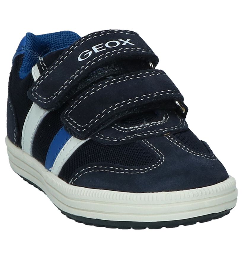 Geox Baskets basses en Bleu foncé en daim (210543)