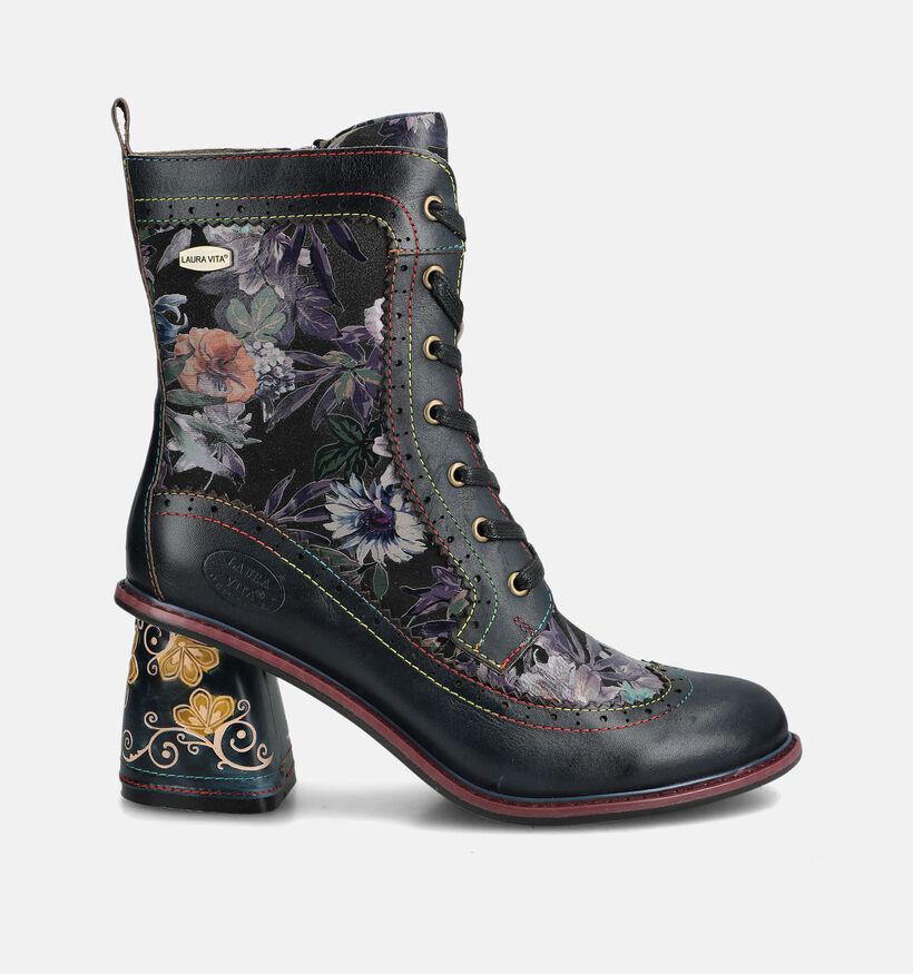 Laura Vita Evcao Bottines en Bleu fonc&eacute; pour femmes (381105)