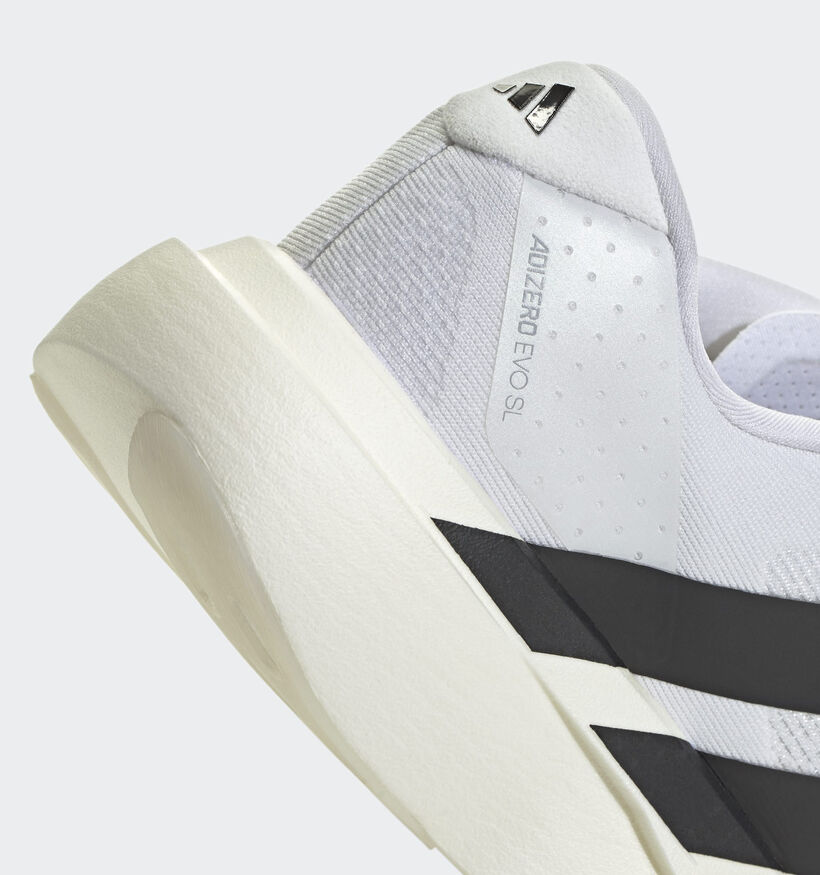 adidas Adizero Evo Baskets sportives en Blanc pour femmes (376145) - pour semelles orthop&eacute;diques