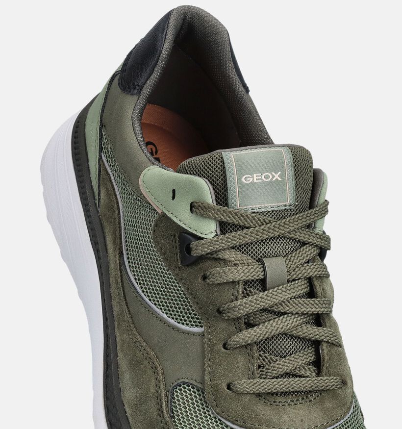 Geox Spherica Actif X1 Groene Sneakers voor heren (368008) - geschikt voor steunzolen