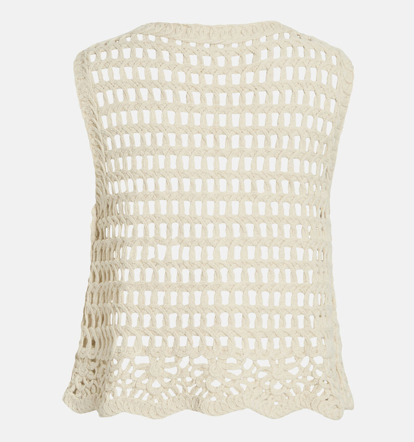 Vila Chaney Beige Korte Gilet voor dames (357179)