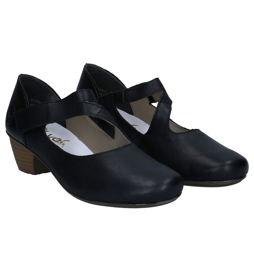 Rieker Blauwe Pumps in leer (271862)