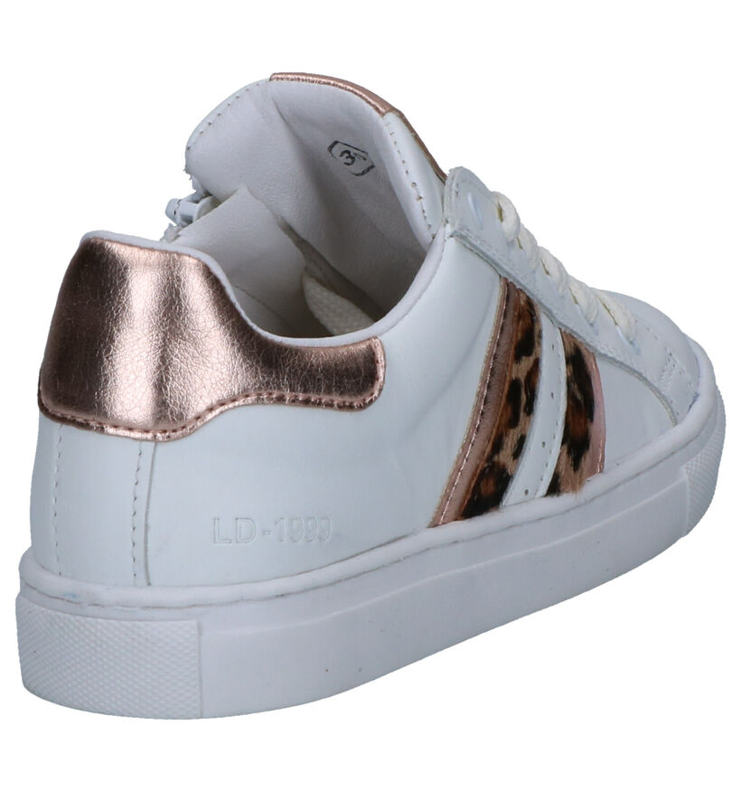 Little David Selena Chaussures à Lacets en Blanc en cuir (272995)