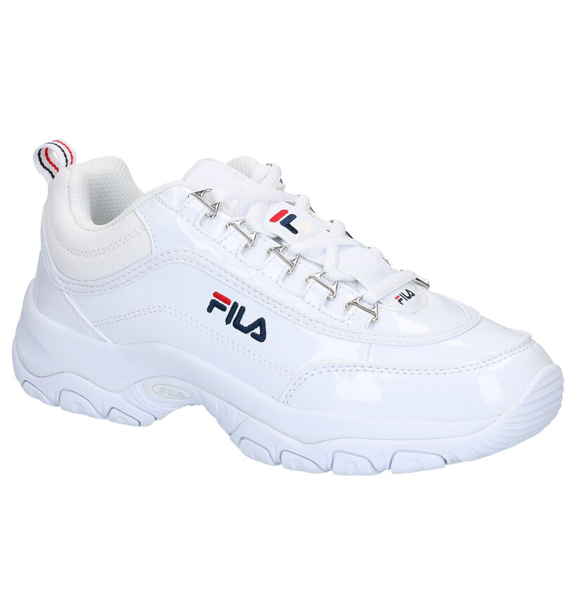 Fila Strada Baskets en Blanc en verni (265580)