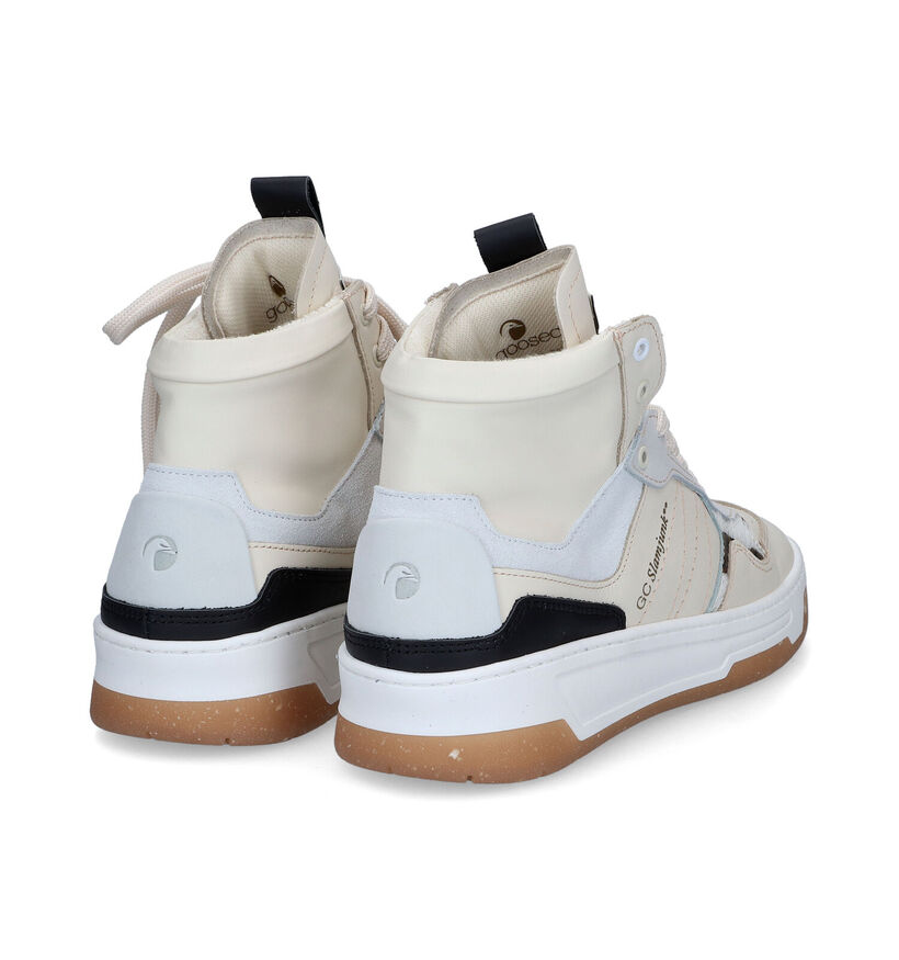 Goosecraft Blake Baskets Hautes en Blanc pour femmes (310100) - pour semelles orthopédiques