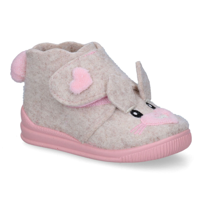 Milo & Mila Beige Pantoffels voor meisjes (317205)