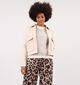 Minus Freja Beige Korte vest voor dames (348256)