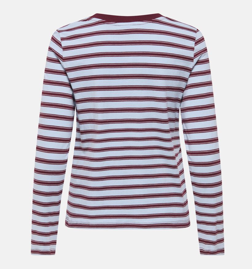 JDY Pisa Blauwe T-shirt met Lange Mouwen voor dames (382065)