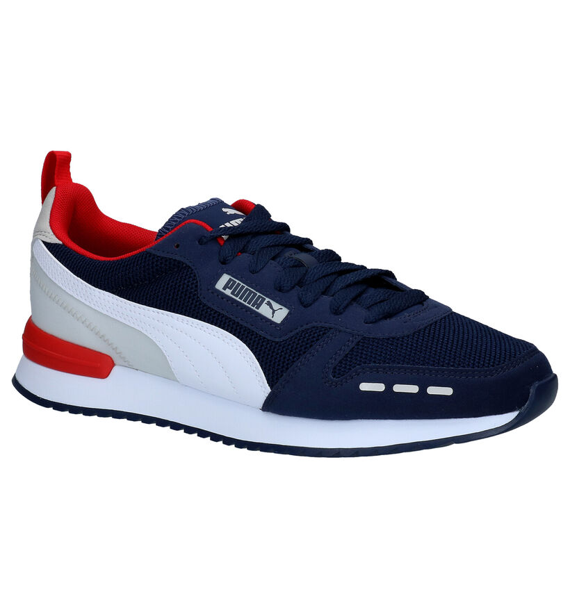 Puma Baskets basses en Bleu foncé en simili cuir (288552)