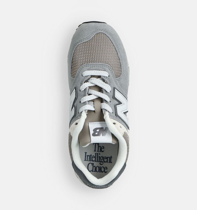 New Balance Zwarte/Grijze Sneakers New Balance Grijze Sneakers voor jongens, meisjes (358672) - geschikt voor steunzolen