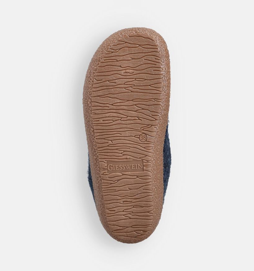 Giesswein Vent Blauwe Pantoffels voor dames (370240) - geschikt voor steunzolen