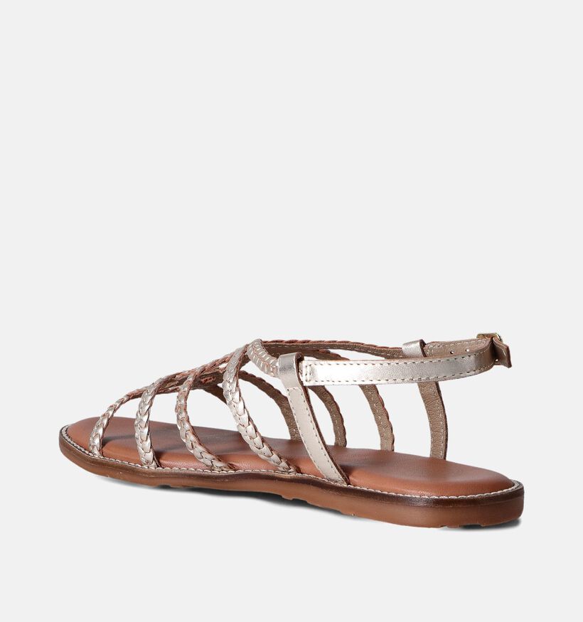 Atelier Tropezien Sandales plates en Or pour femmes (357726)