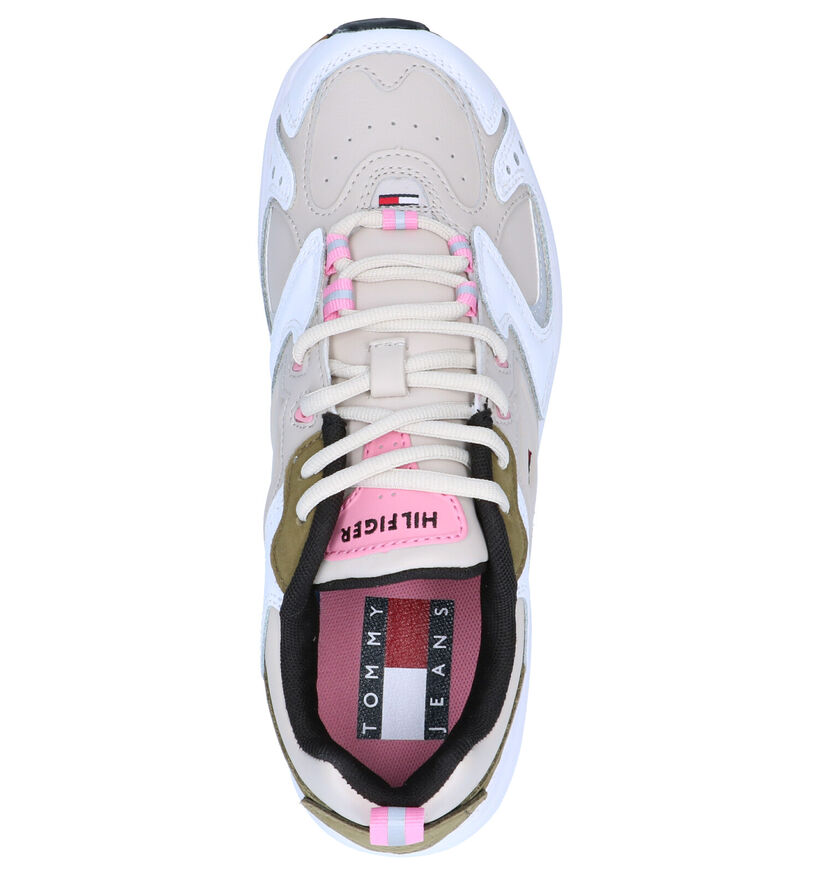 Tommy Hilfiger WMNS Heritage Wit/Beige Sneakers in kunstleer (264952)