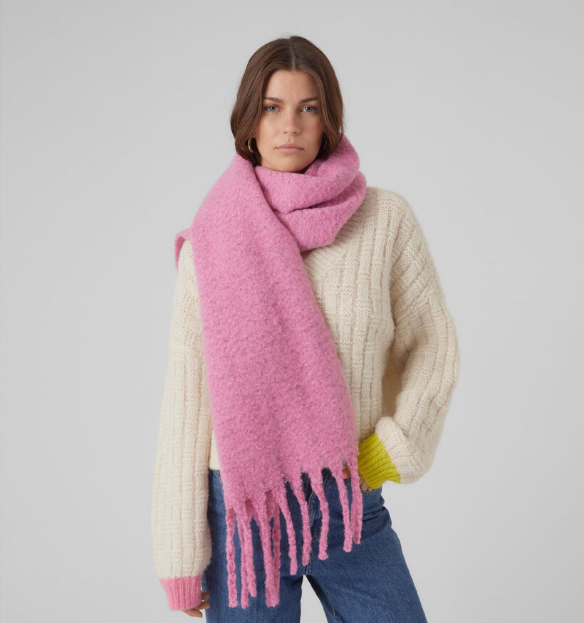 Vero Moda Sarah Boucle Châle en Rose pour femmes (333529)