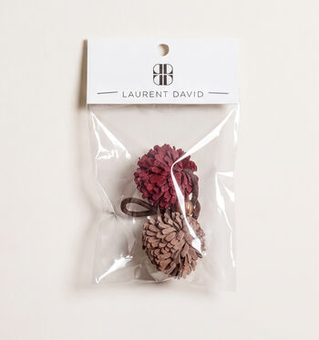 Laurent David Lacets Jaune/Bordeaux