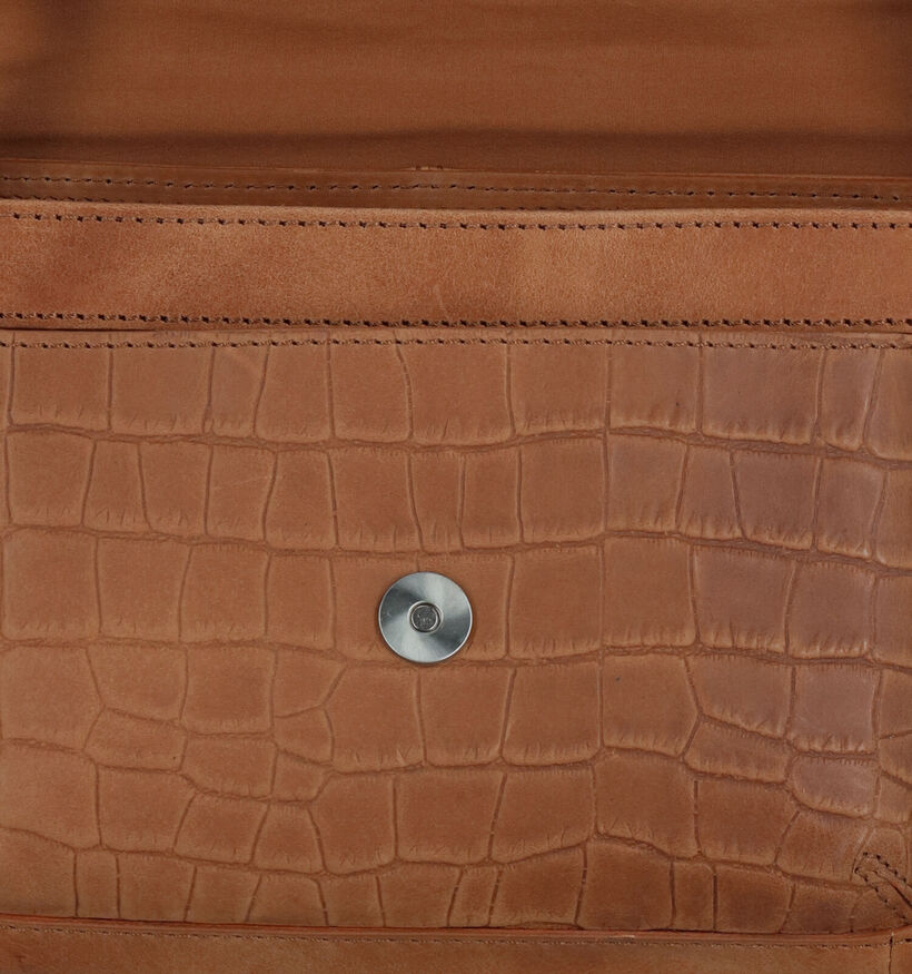 Burkely Icon Ivy Cognac Crossbody Tas in leer (307978)