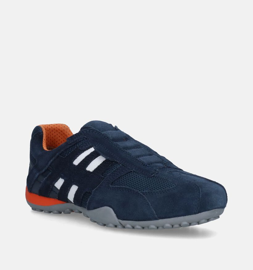 Geox Snake Blauwe Instappers voor heren (278963) - geschikt voor steunzolen