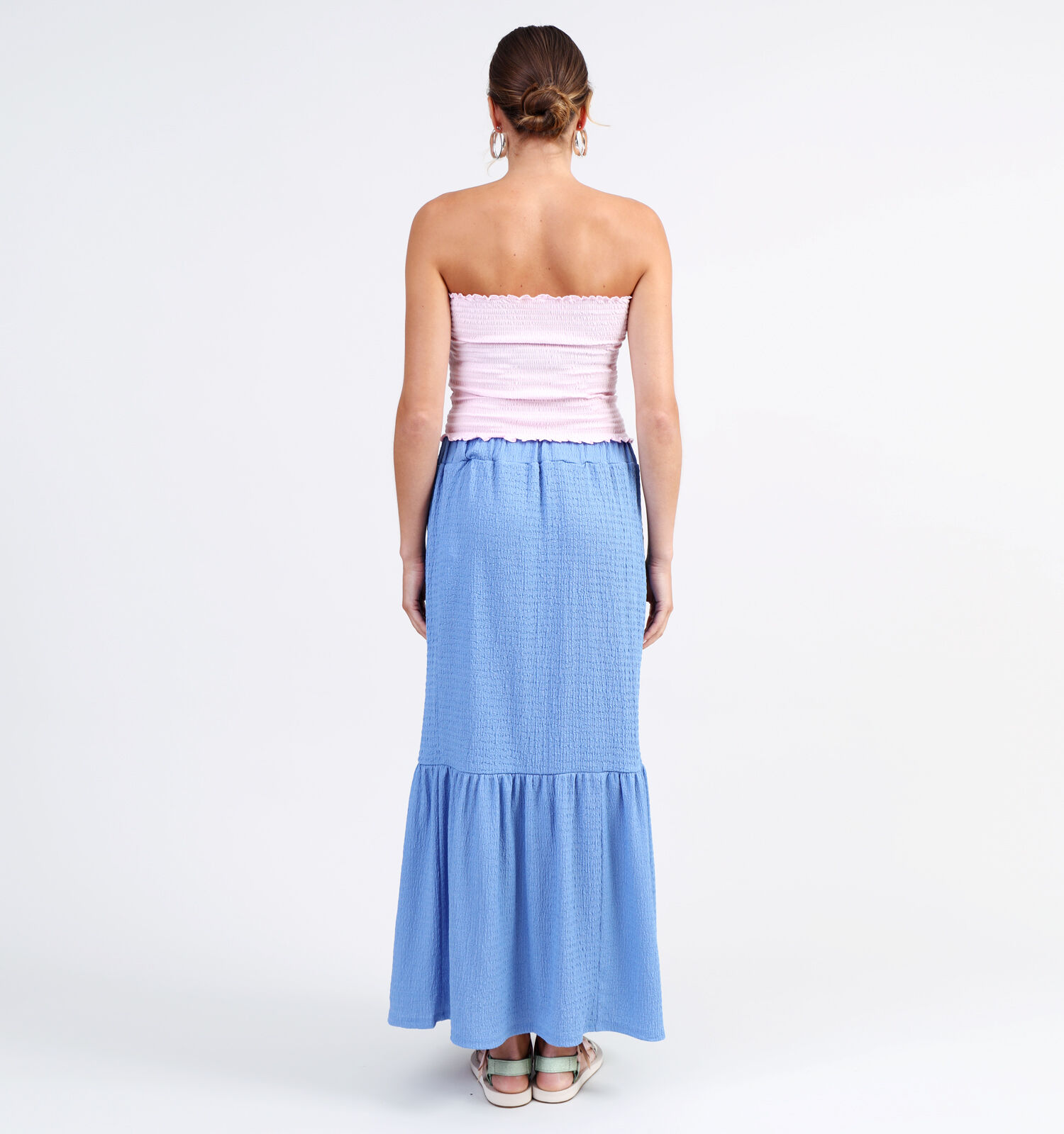 JDY Paolina Blauwe Maxi Rok Dames Rokken Online op TORFS.BE