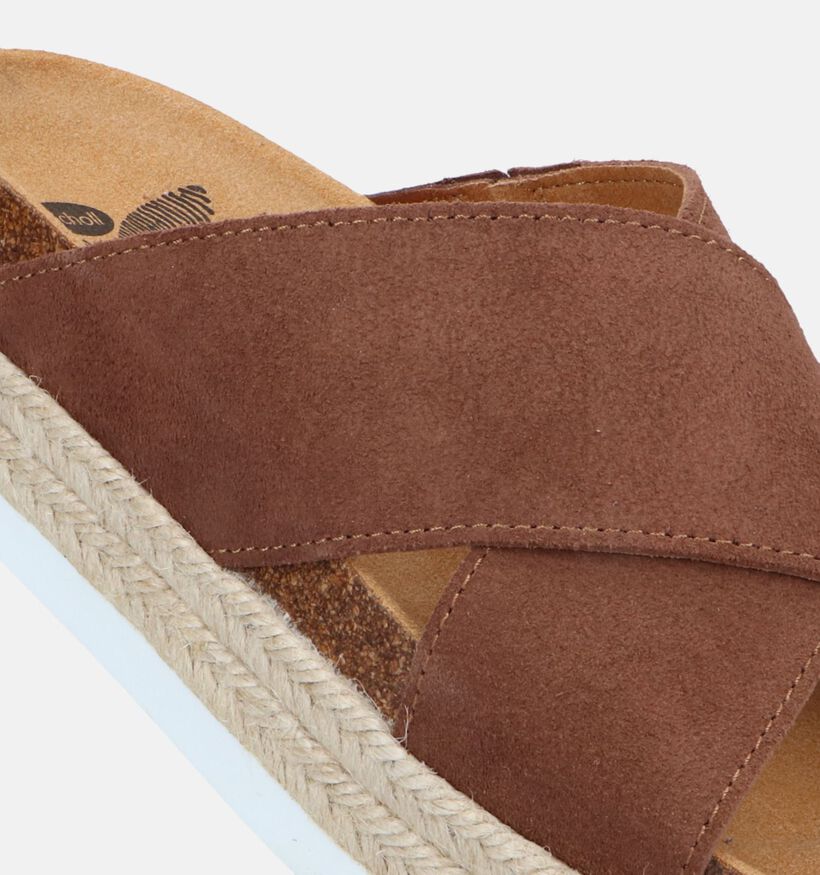 Scholl Malinda Cross Bruine Slippers voor dames (336738)