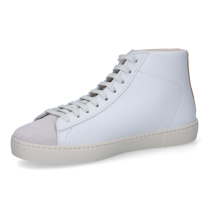 Victoria Baskets montantes en Blanc en cuir (314643)