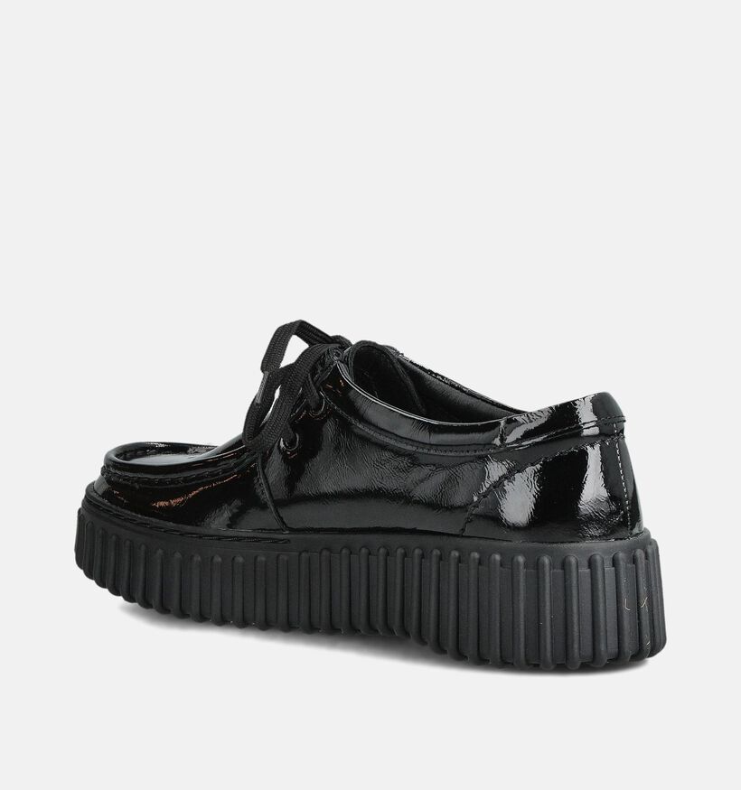 Clarks Torhill Bee Zwarte Lakschoenen voor dames (361956) - geschikt voor steunzolen