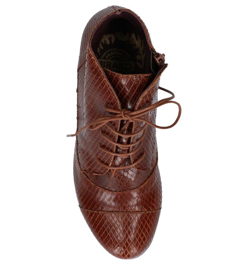 Brako Anatomics Cognac Enkellaarzen in lak (261389)