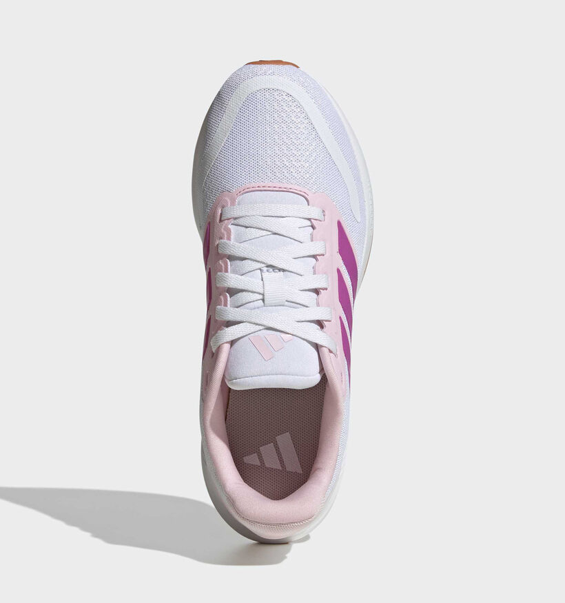 adidas Runfalcon 5 Witte/Roze Sneakers voor meisjes (372647) - geschikt voor steunzolen