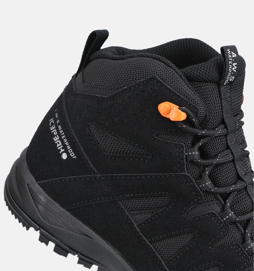 Icepeak Aura Mc Mr Zwarte Hoge Wandelschoenen voor heren (378607) - geschikt voor steunzolen