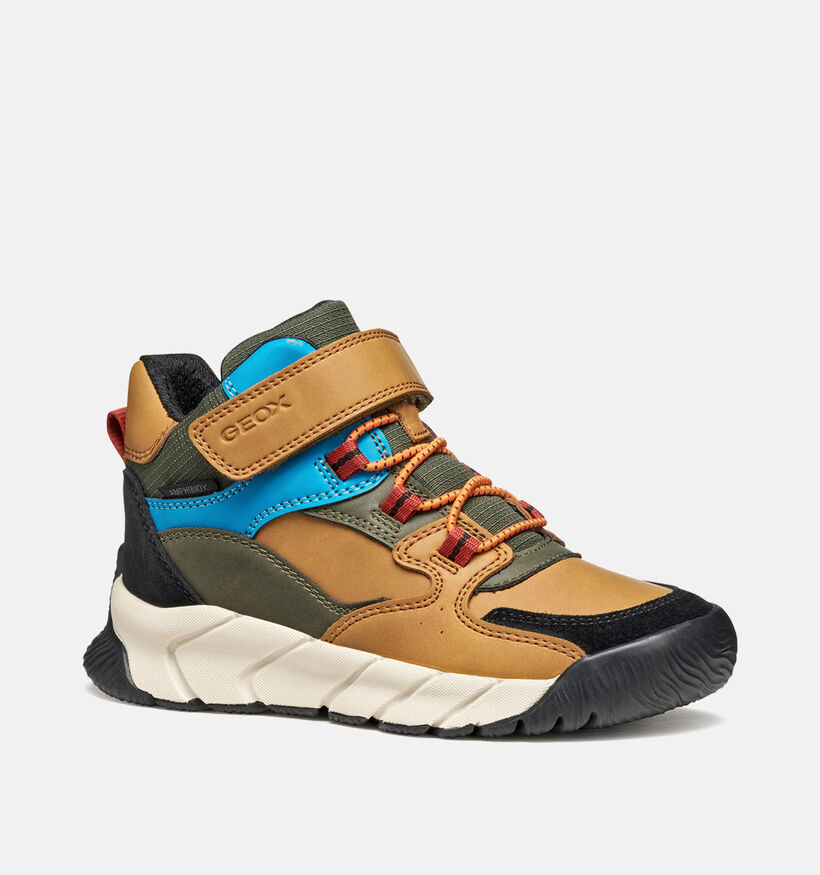 Geox Flexyper Chaussures hautes en Marron pour garçons (361954) - pour semelles orthopédiques