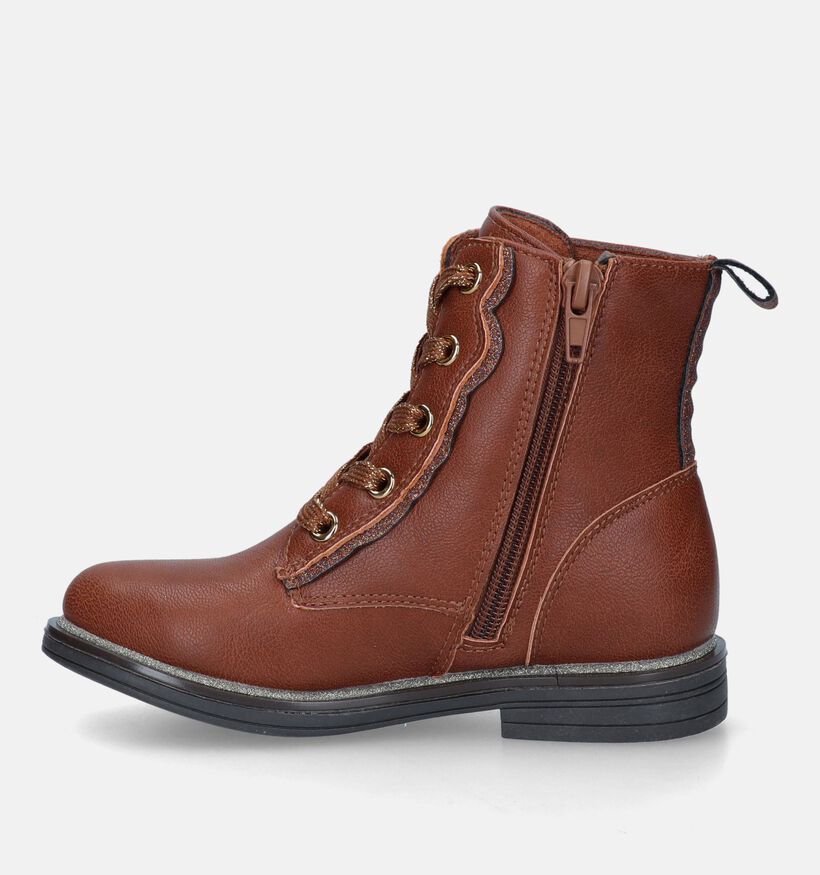 Milo & Mila Cognac Bottines voor meisjes (329491)