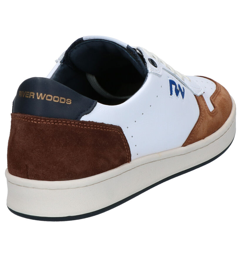 River Woods Bruno Chaussures à Lacets en Blanc en cuir (271418)