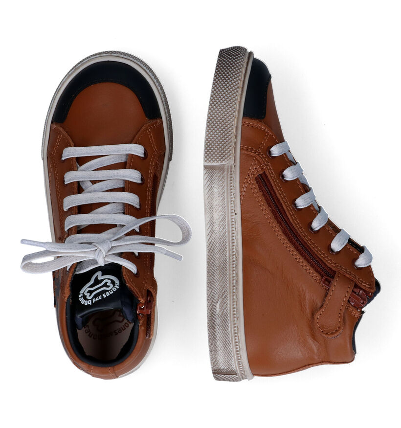 STONES and BONES Dinot Cognac Hoge Schoenen voor jongens (313857)