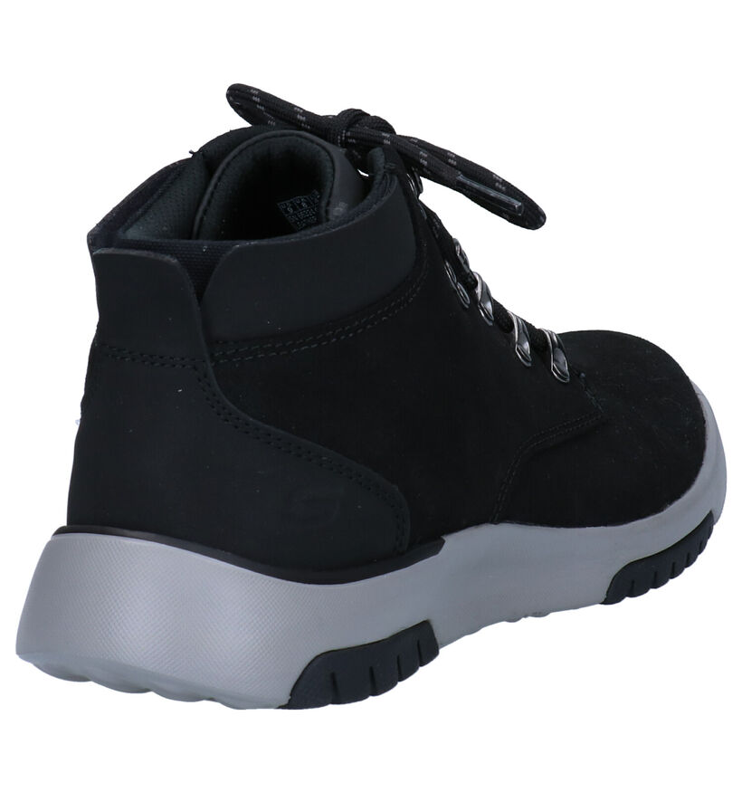 Skechers Bellinger Bottines en Noir en nubuck (279414)