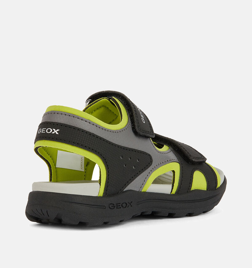 Geox Vaniett Zwarte/Grijze Sandalen voor jongens (352926)