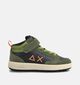 Sun68 Genius Mid Groene Sneakers voor jongens (362142) - geschikt voor steunzolen